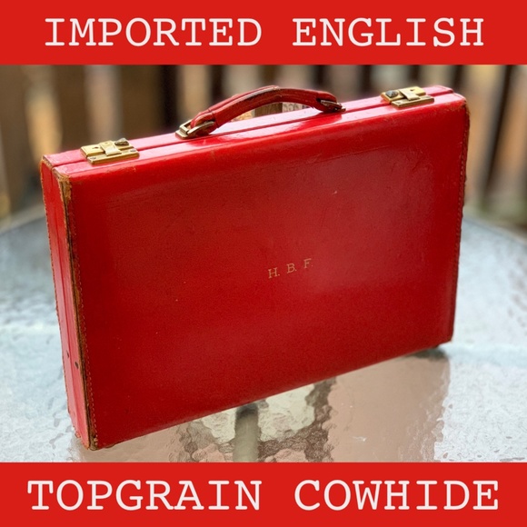 Imported English Topgrain Cowhide Travel Suitcase - Picture 5 of 8